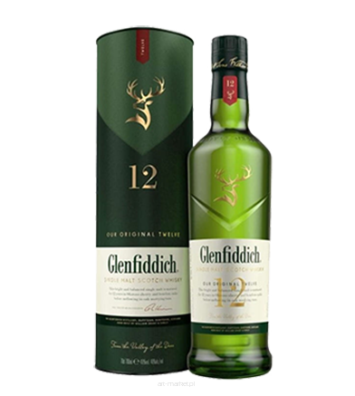 Whisky Glenfiddich 12yo Single Malt 40% 700ml